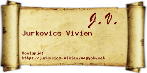 Jurkovics Vivien névjegykártya